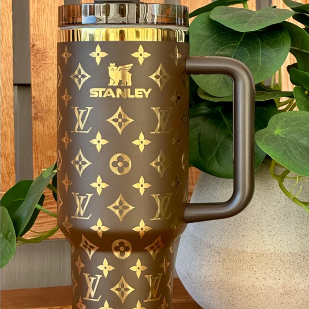 Stanley Gold and Brown Designer Travel Mug